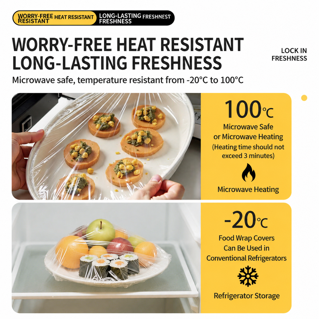Antibacterial Food Wrap Covers – Reusable Freshness Seal Covers