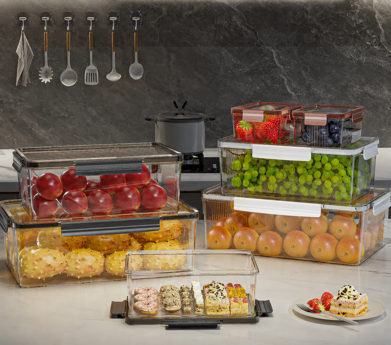 Freshness, Sealed and Organized.