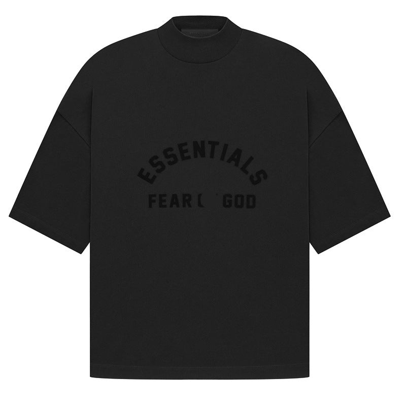Men's Heavyweight Cotton T-Shirt – American Streetwear Style Short Sleeve Tee