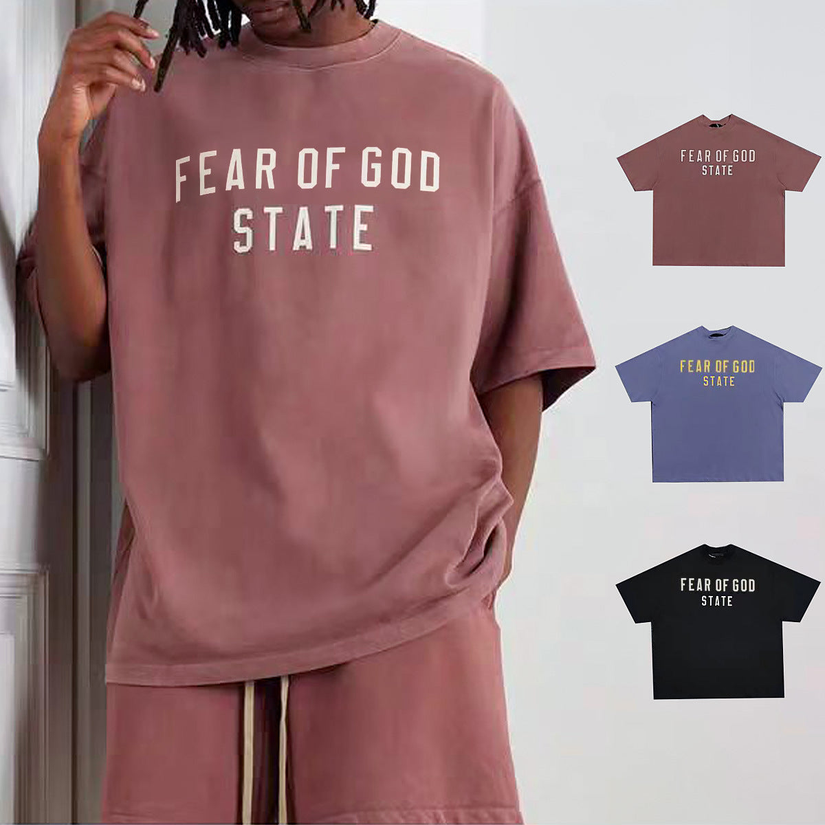 Unisex Casual Letter Print T-Shirt – Loose Fit Summer Short Sleeve Tee