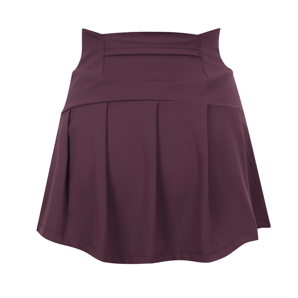 Women's High Waist Tennis Skirt – Breathable Yoga & Sports Skort
