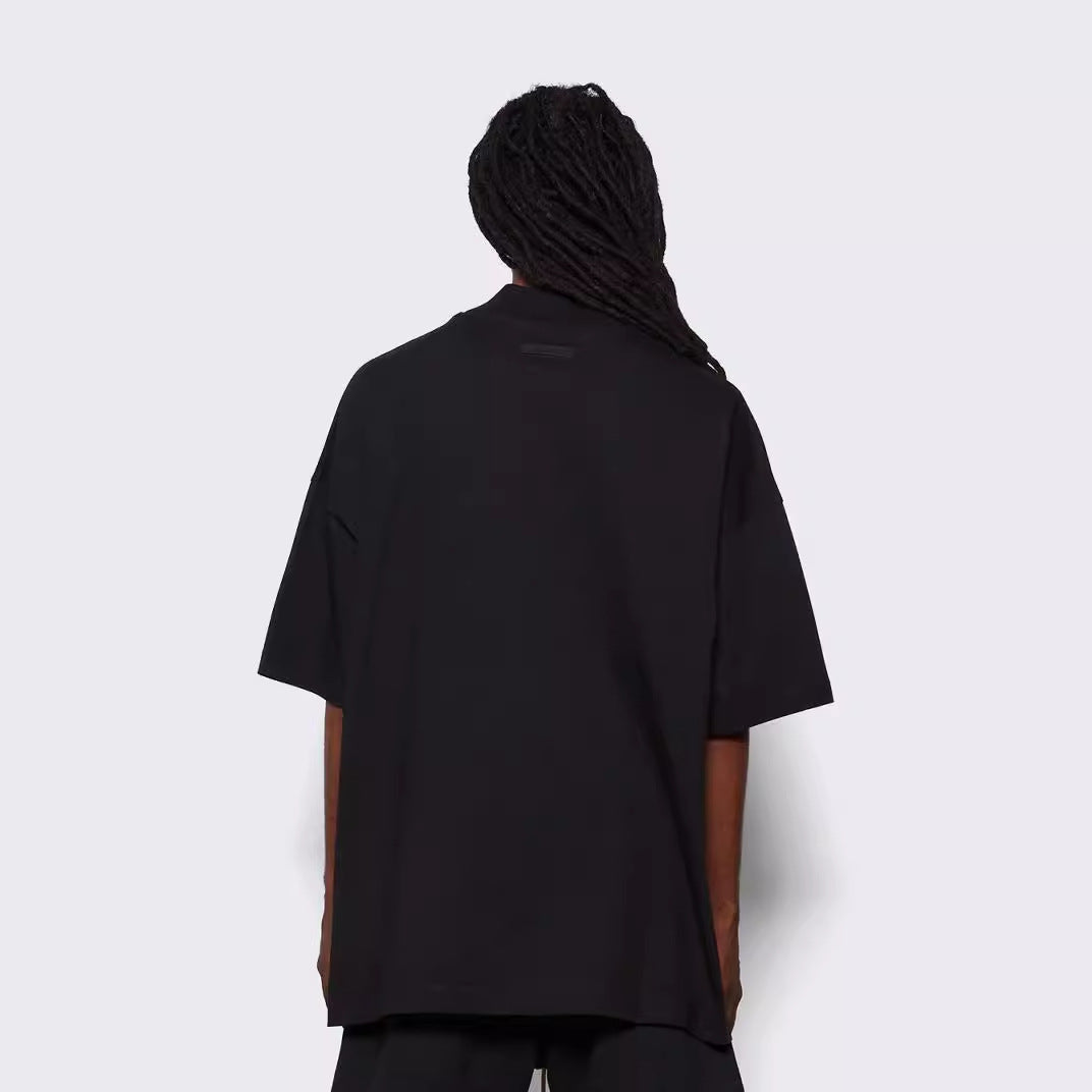 Men's Heavyweight Cotton T-Shirt – American Streetwear Style Short Sleeve Tee