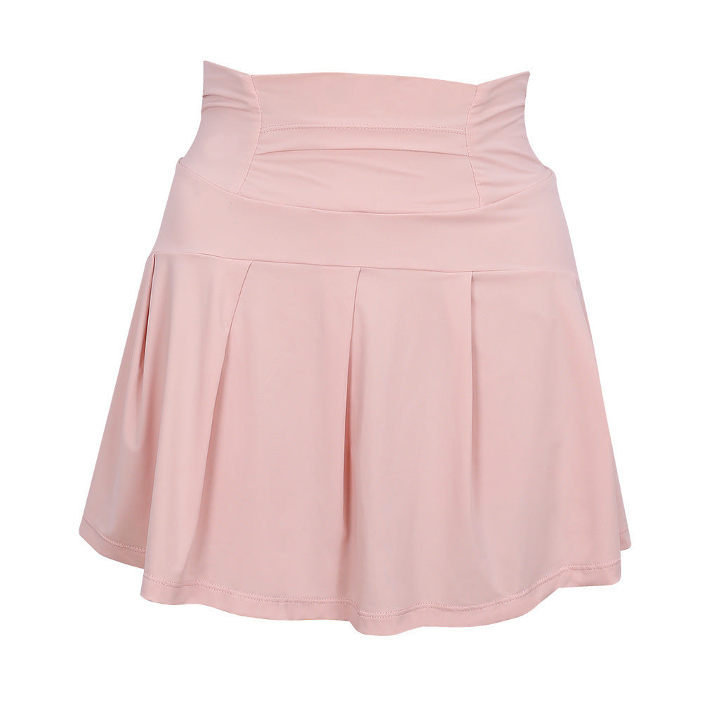 Women's High Waist Tennis Skirt – Breathable Yoga & Sports Skort