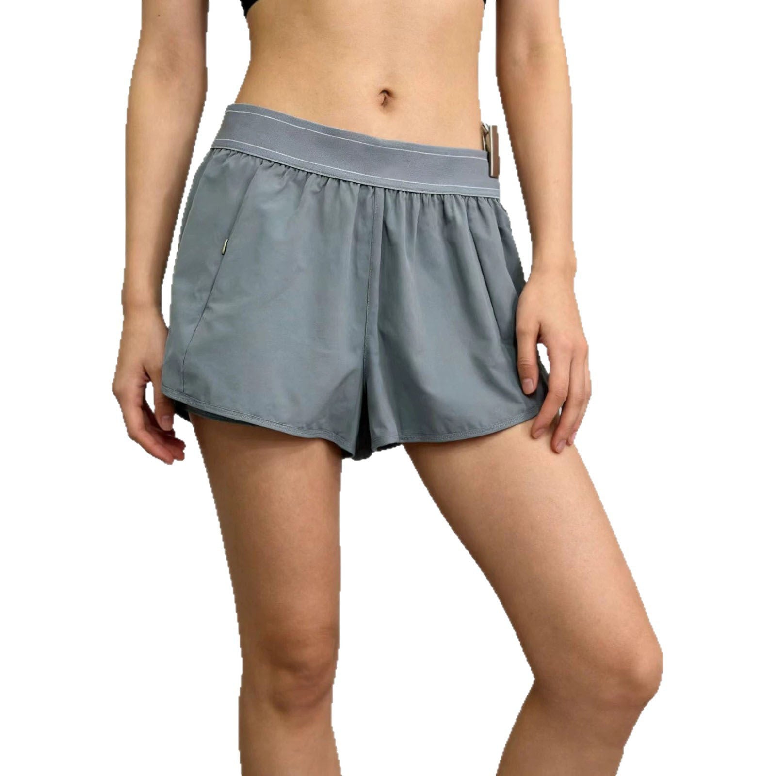 Women's High Waist Training Shorts – Elastic Fitness & Casual Sports Shorts