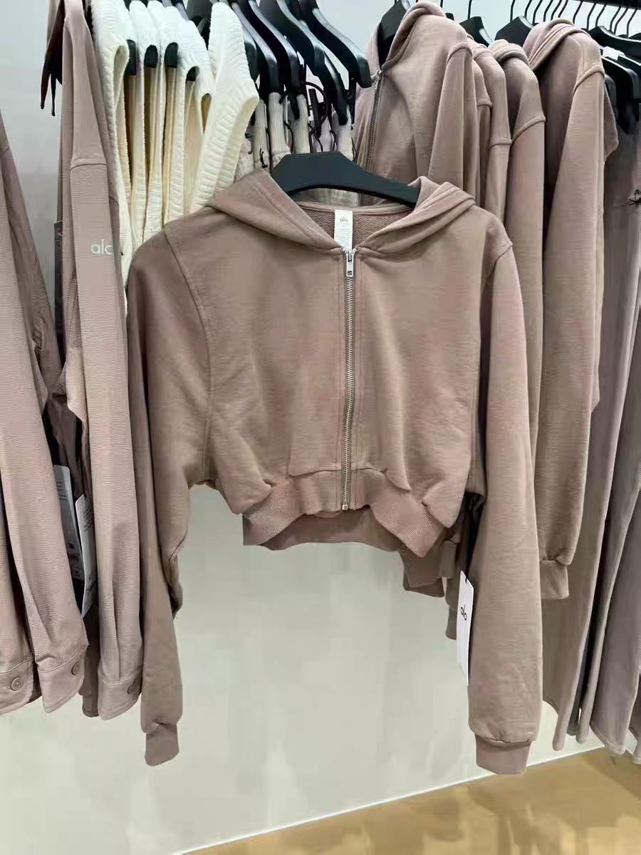 Women's Cropped Hooded Yoga Jacket – Slim Zip-Up Sports Top